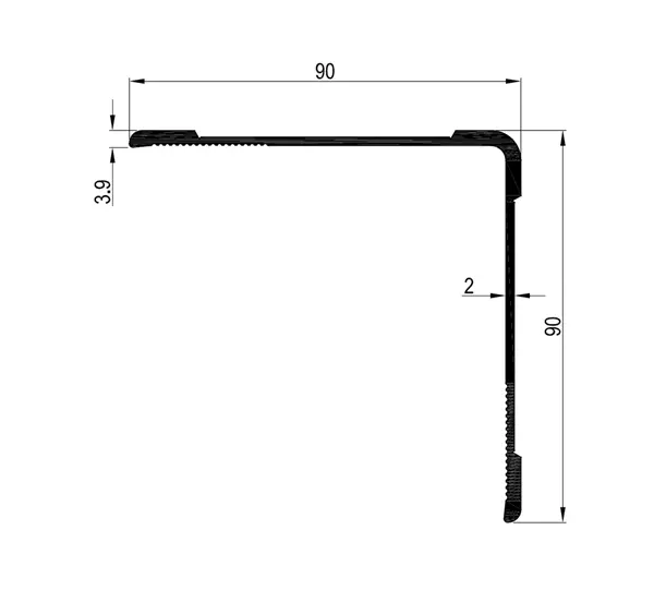 9x9 Side Aluminium