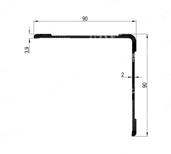 9x9 Side Aluminium