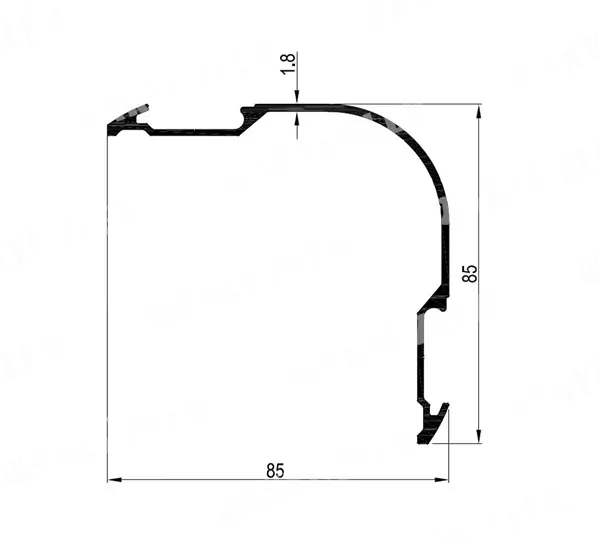 Corner Aluminium With Cap