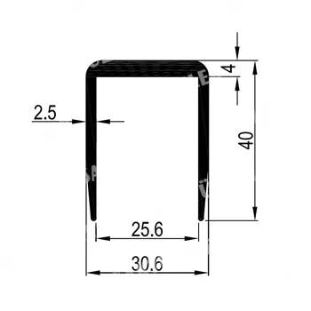 Kasa Profili U Alüminyum 2371